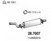 MERCE 1154902421 End Silencer